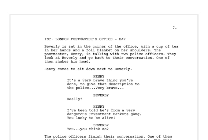 proofread and edit your script